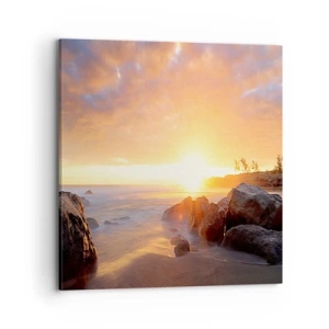 Impression sur toile - Image sur toile - Brise lumineuse du soir - 70x70 cm