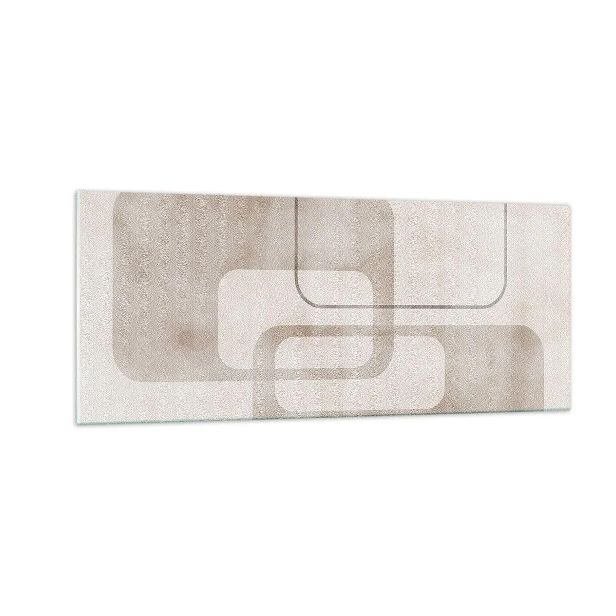 Impression sur verre - Image sur verre - Fugue géométrique - 100x40 cm