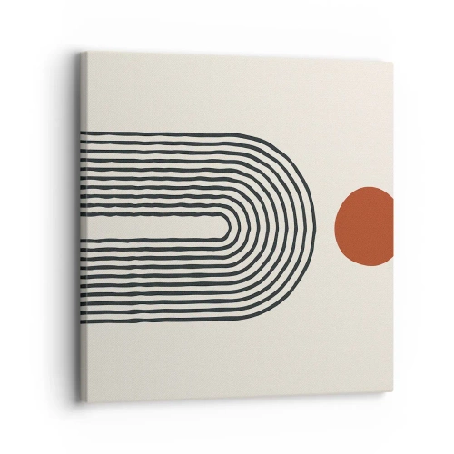 Impression sur toile - Image sur toile - Le magnétisme des formes et des couleurs - 30x30 cm