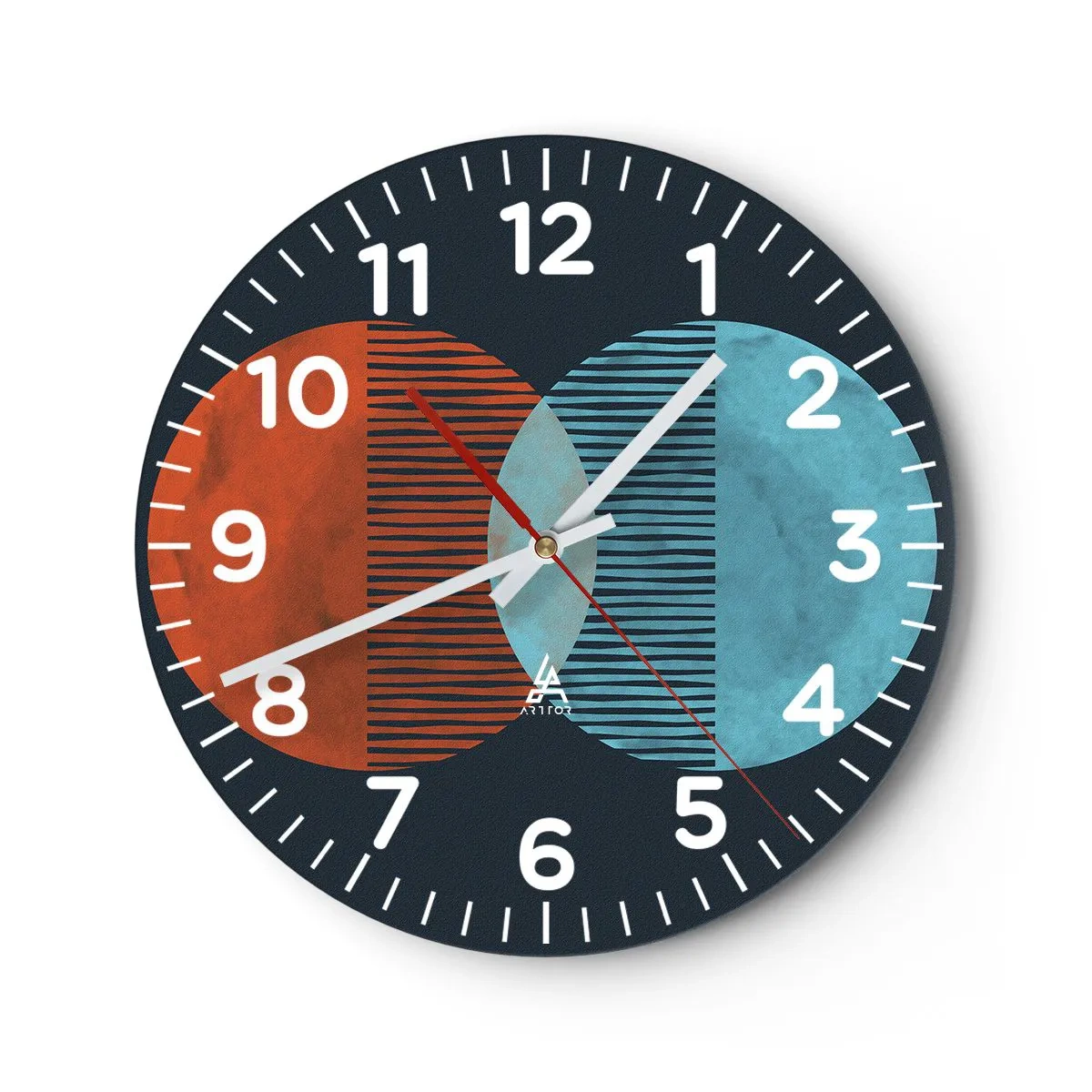 Horloge murale - Pendule murale - Fantaisie astronomique - 30x30 cm