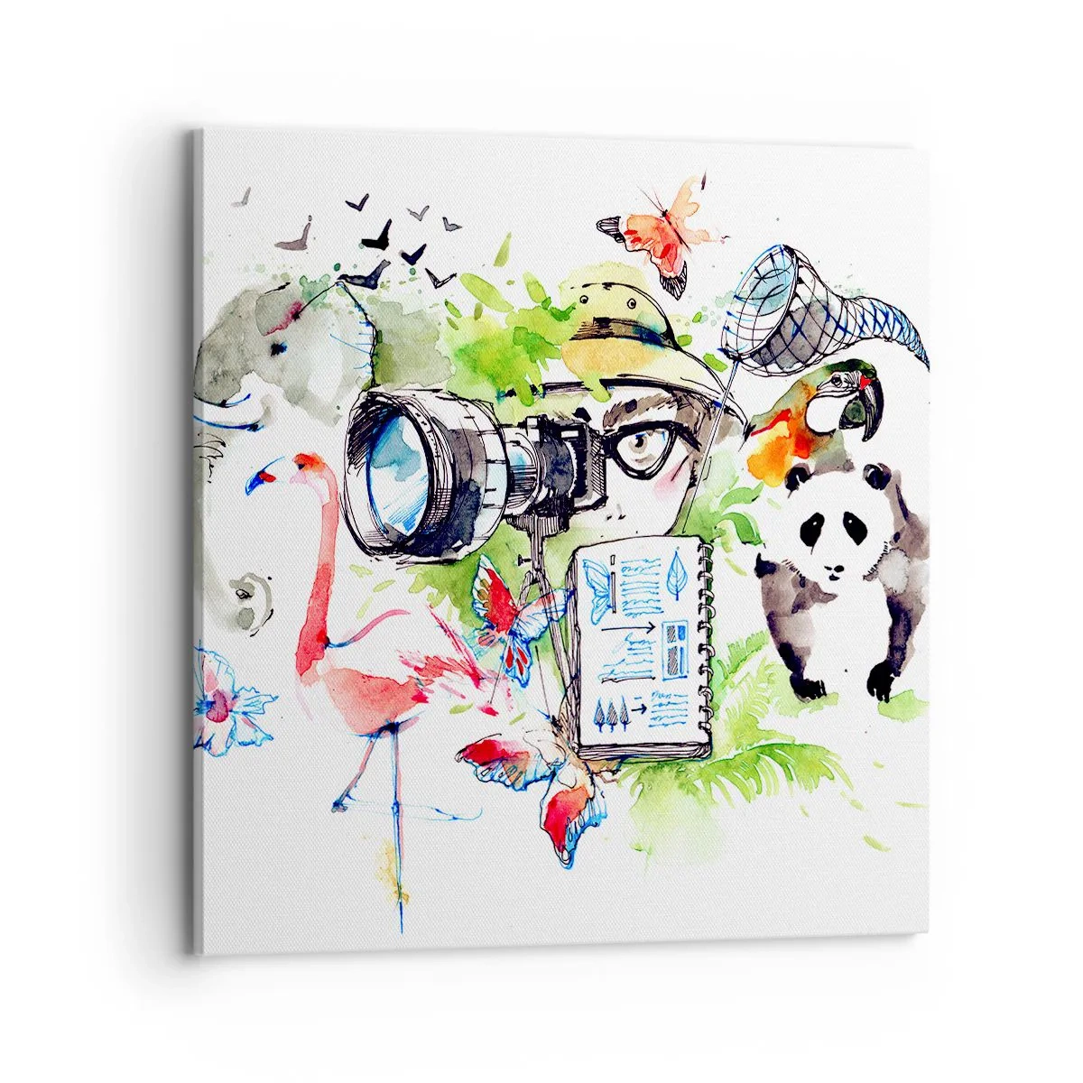 Impression sur toile - Image sur toile - Dans l'objectif d'un voyageu - 70x70 cm