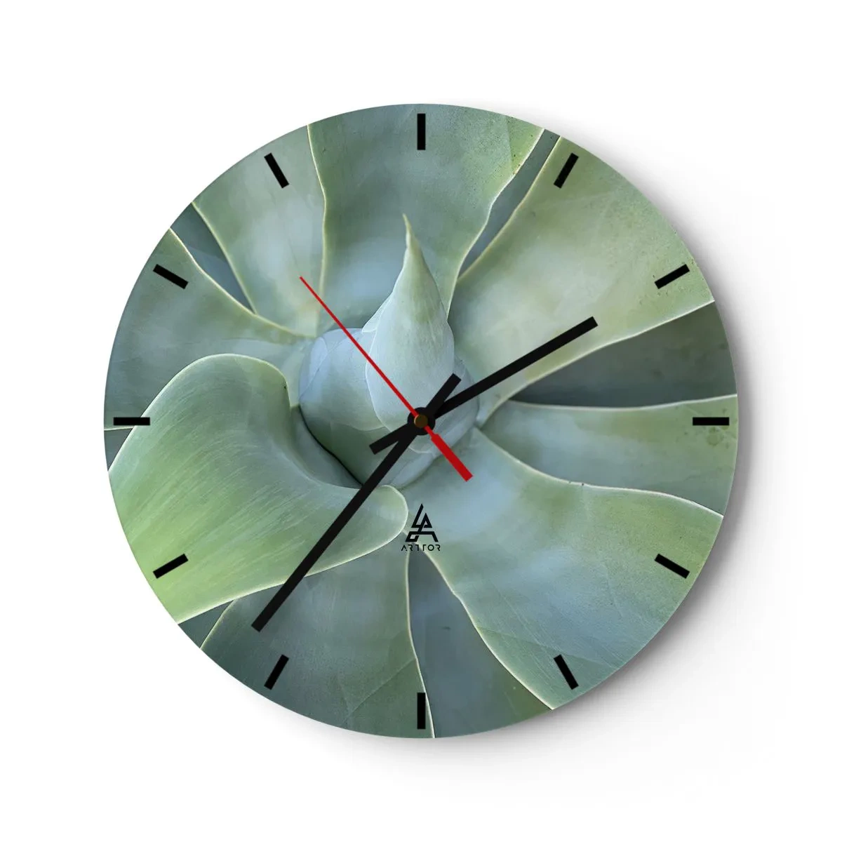 Horloge murale - Pendule murale - La naissance de la verdure - 40x40 cm