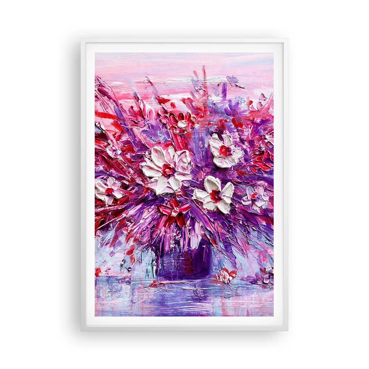 Affiche dans un cadre blanc - Poster - Innocence et passion - 70x100 cm