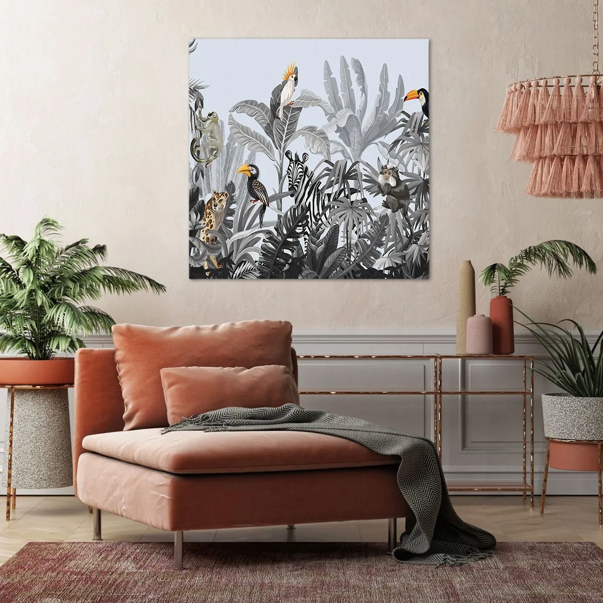 Impression sur toile - Image sur toile - Conte de fées africain - 40x40 cm