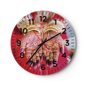 Horloge murale - Pendule murale - Prêt à saisir votre chance - 40x40 cm