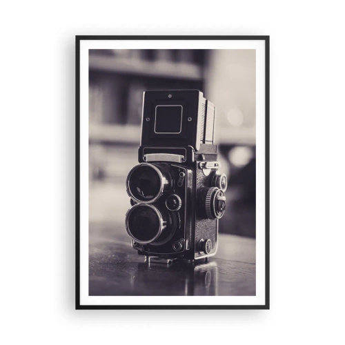 Affiche dans un cadre noir - Poster - La magie de la photographie ancienne - 70x100 cm