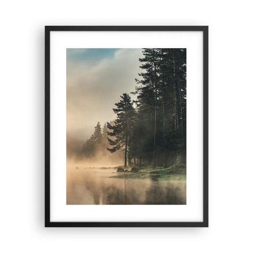 Affiche dans un cadre noir - Poster - Naissance du jour - 40x50 cm