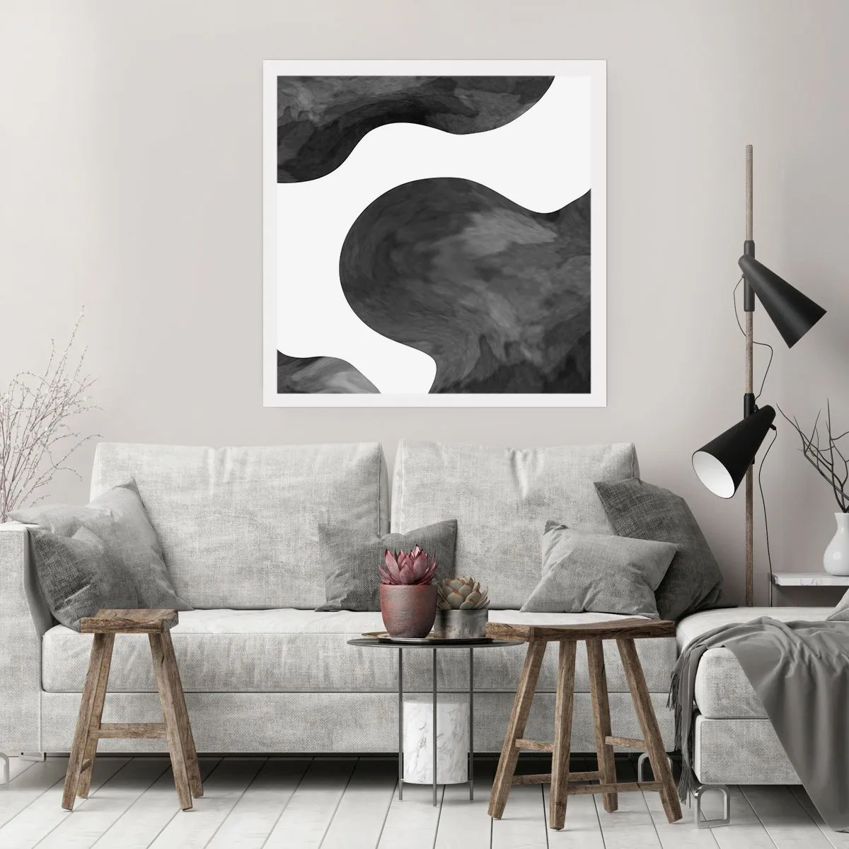 Affiche - Poster - La route du lait - 50x50 cm