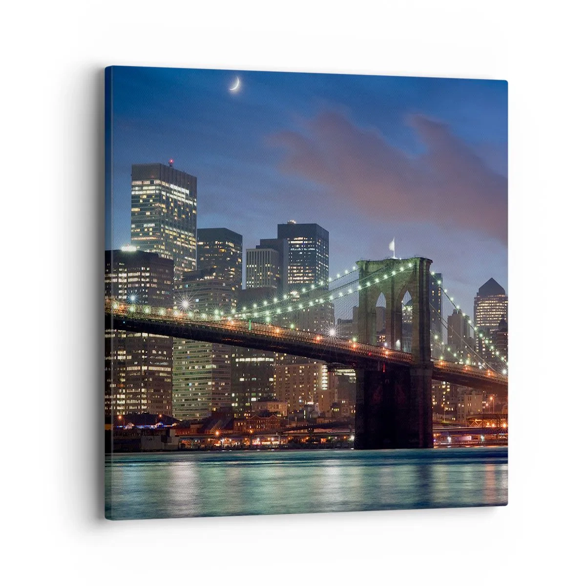 Impression sur toile - Image sur toile - Nuit rougeoyante - 40x40 cm