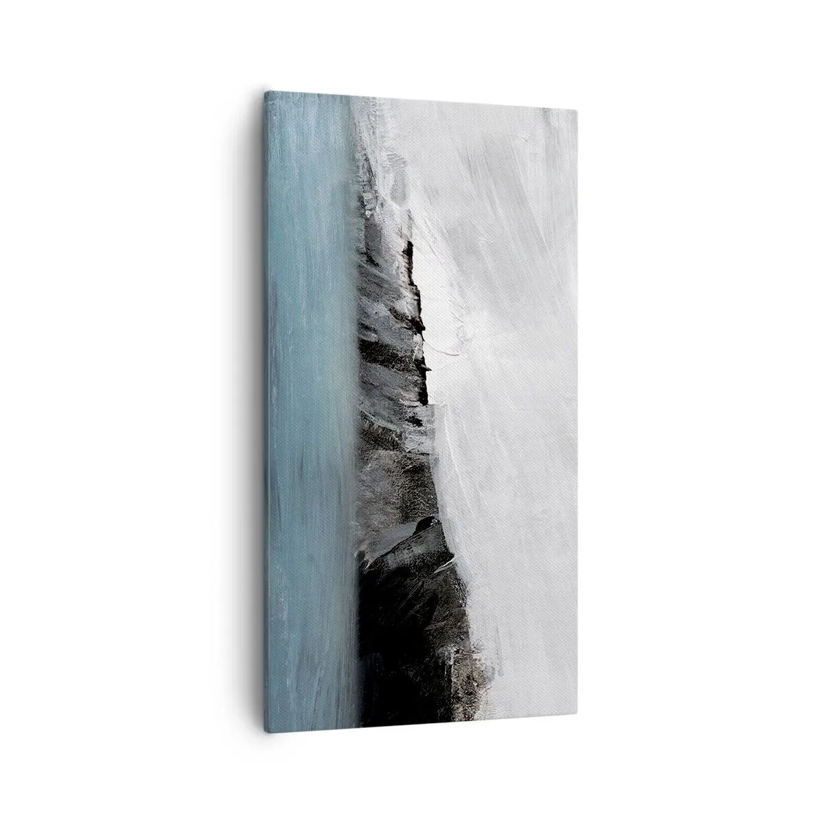 Impression sur toile - Image sur toile - Eau – terre : choc des éléments - 55x100 cm