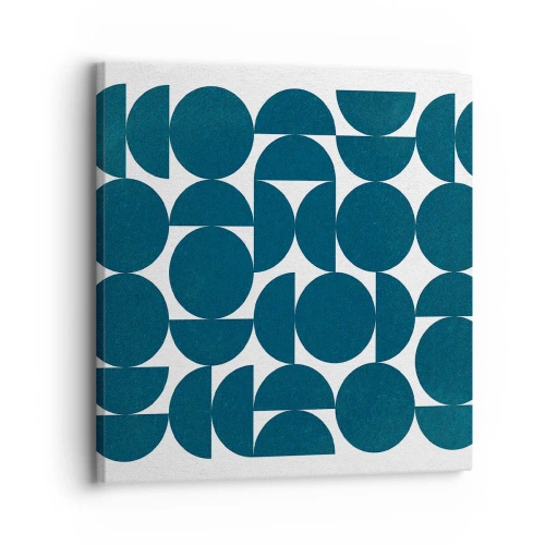 Impression sur toile - Image sur toile - Cercles et demi-cercles - 30x30 cm