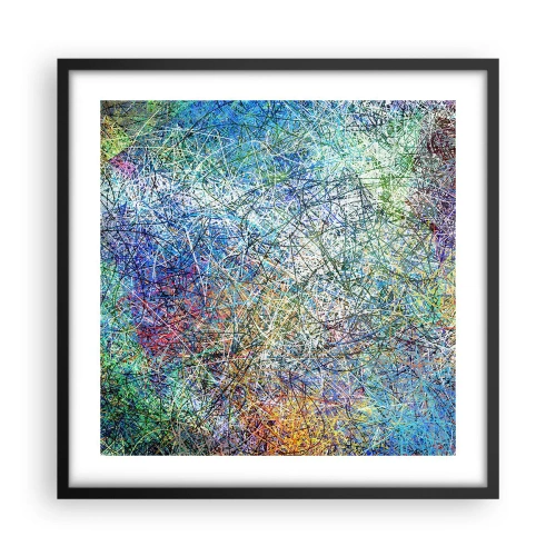 Affiche dans un cadre noir - Poster - Ce n'est pas si simple - 50x50 cm