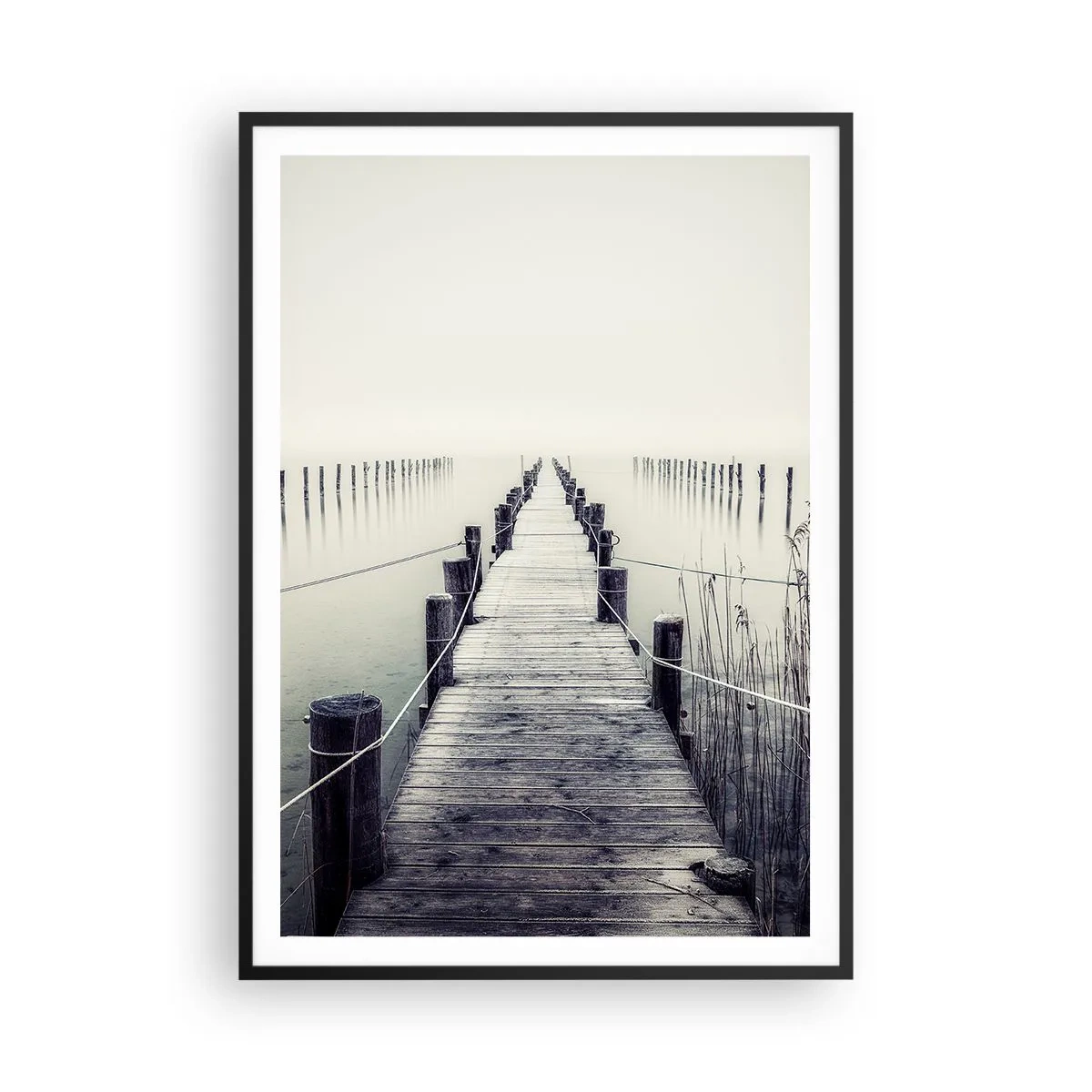 Affiche dans un cadre noir - Poster - Plongez dans la paix - 70x100 cm