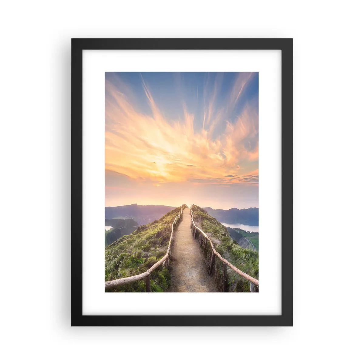 Affiche dans un cadre noir - Poster - Proche du ciel - 30x40 cm