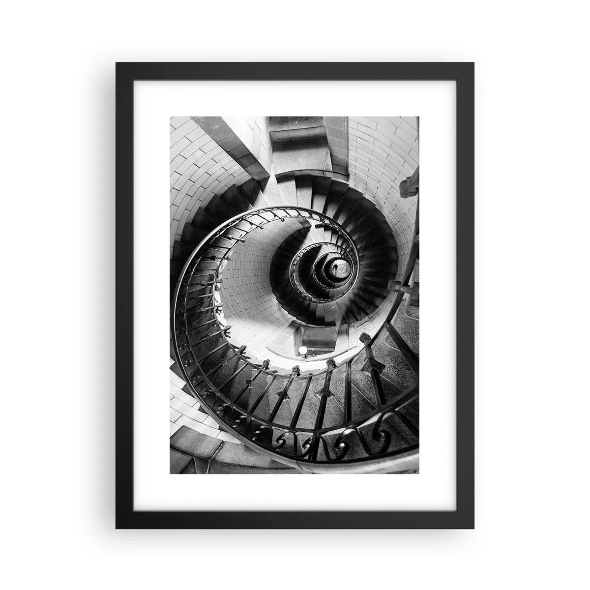 Affiche dans un cadre noir - Poster - De plus en plus haut - 30x40 cm