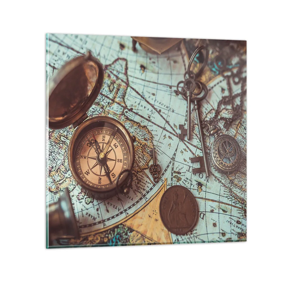 Impression sur verre - Image sur verre - Pour ceux qui recherche l'aventure - 50x50 cm