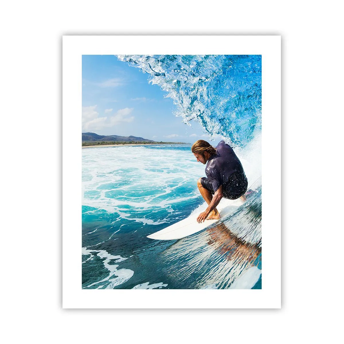 Affiche - Poster - Danse avec les vagues - 40x50 cm