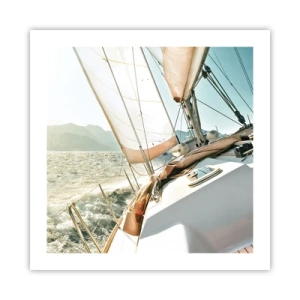Affiche - Poster - Toutes voiles dehors - 50x50 cm