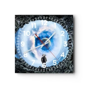 Horloge murale - Pendule murale - Plus très loin de la maison - 30x30 cm