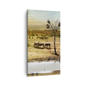 Impression sur toile - Image sur toile - "Et d'Eden coulait une rivière..." - 55x100 cm