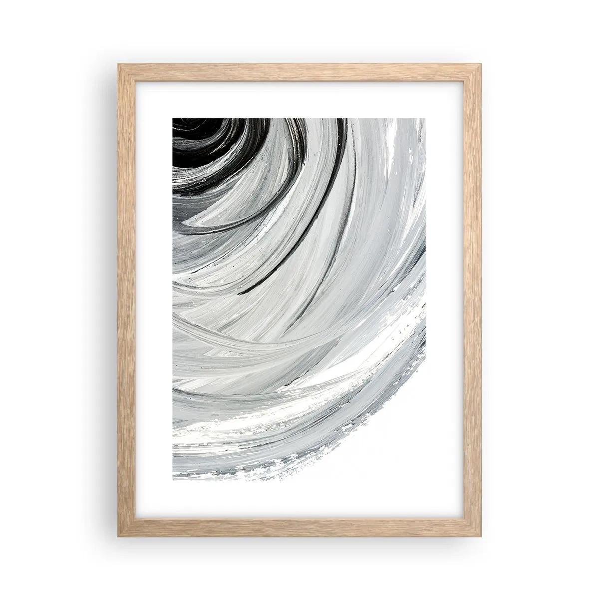 Affiche dans un chêne clair - Poster - Composition orbitale - 30x40 cm