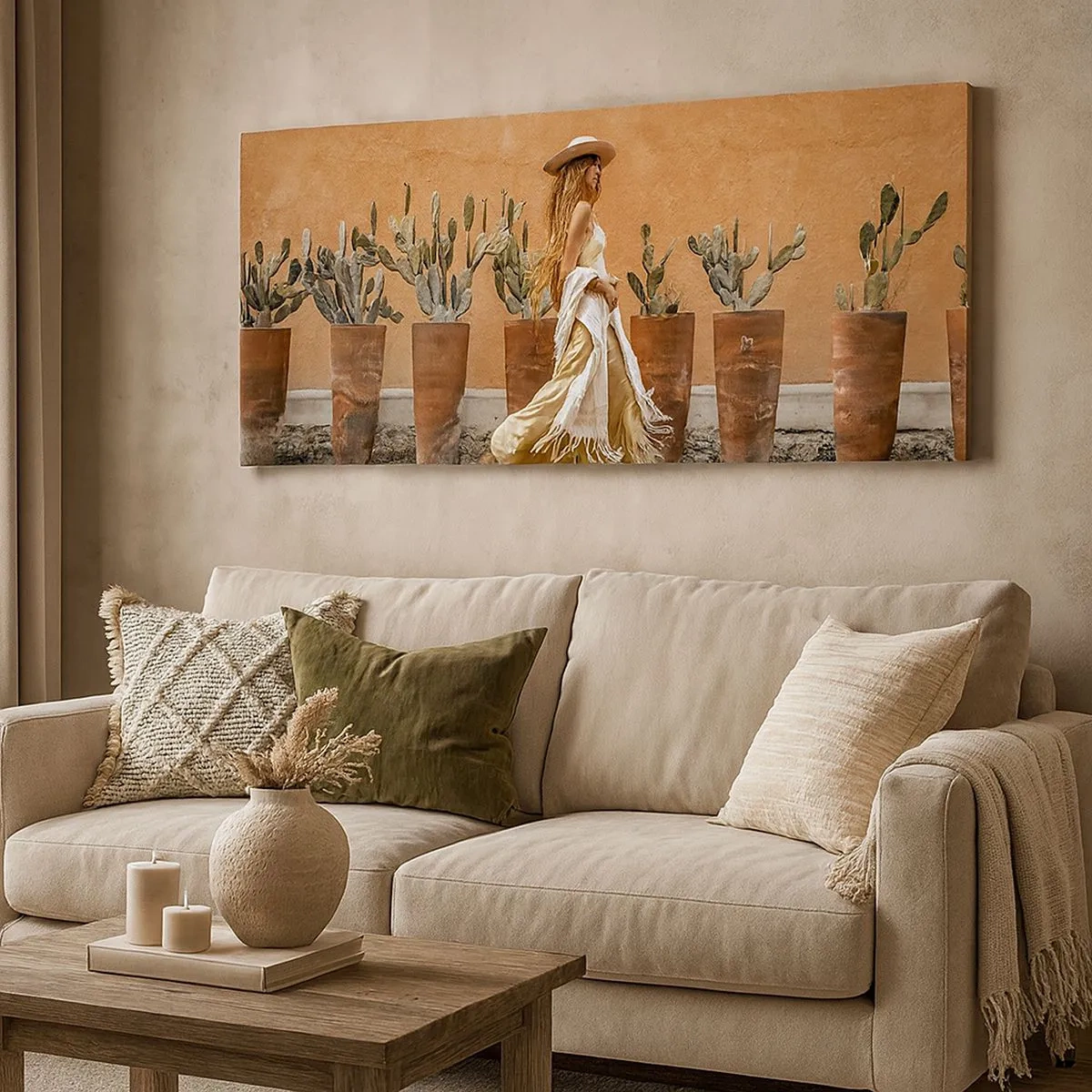 Impression sur toile - Image sur toile - Style hippie - 100x40 cm