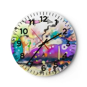 Horloge murale - Pendule murale - Sans mots! - 30x30 cm