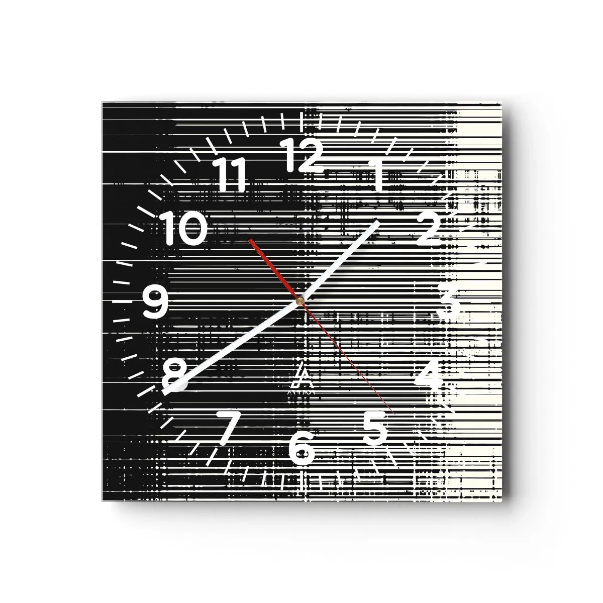 Horloge murale - Pendule murale - Ondes et vibrations - 40x40 cm