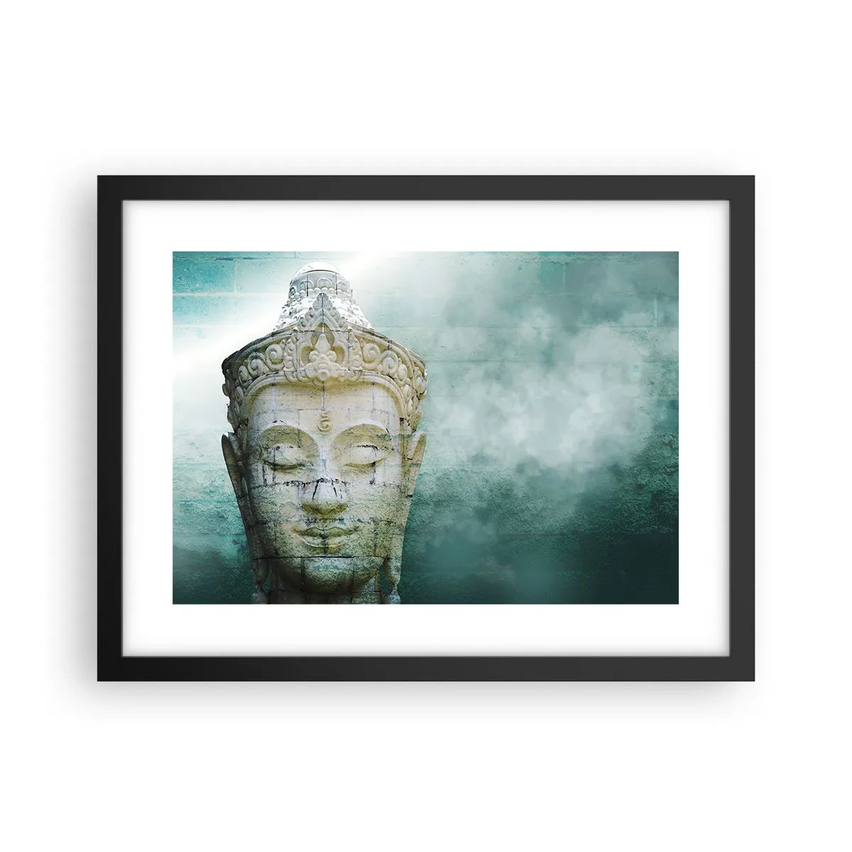 Affiche dans un cadre noir - Poster - A la recherche de la lumière - 40x30 cm