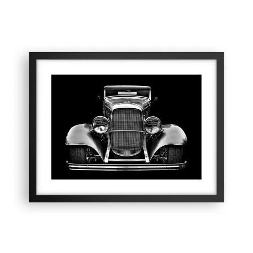 Affiche dans un cadre noir - Poster - Un vrai gentleman - 40x30 cm