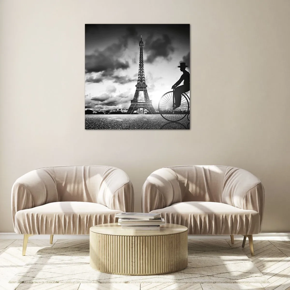 Impression sur verre - Image sur verre - Nostalgie de la Belle Epoque - 30x30 cm