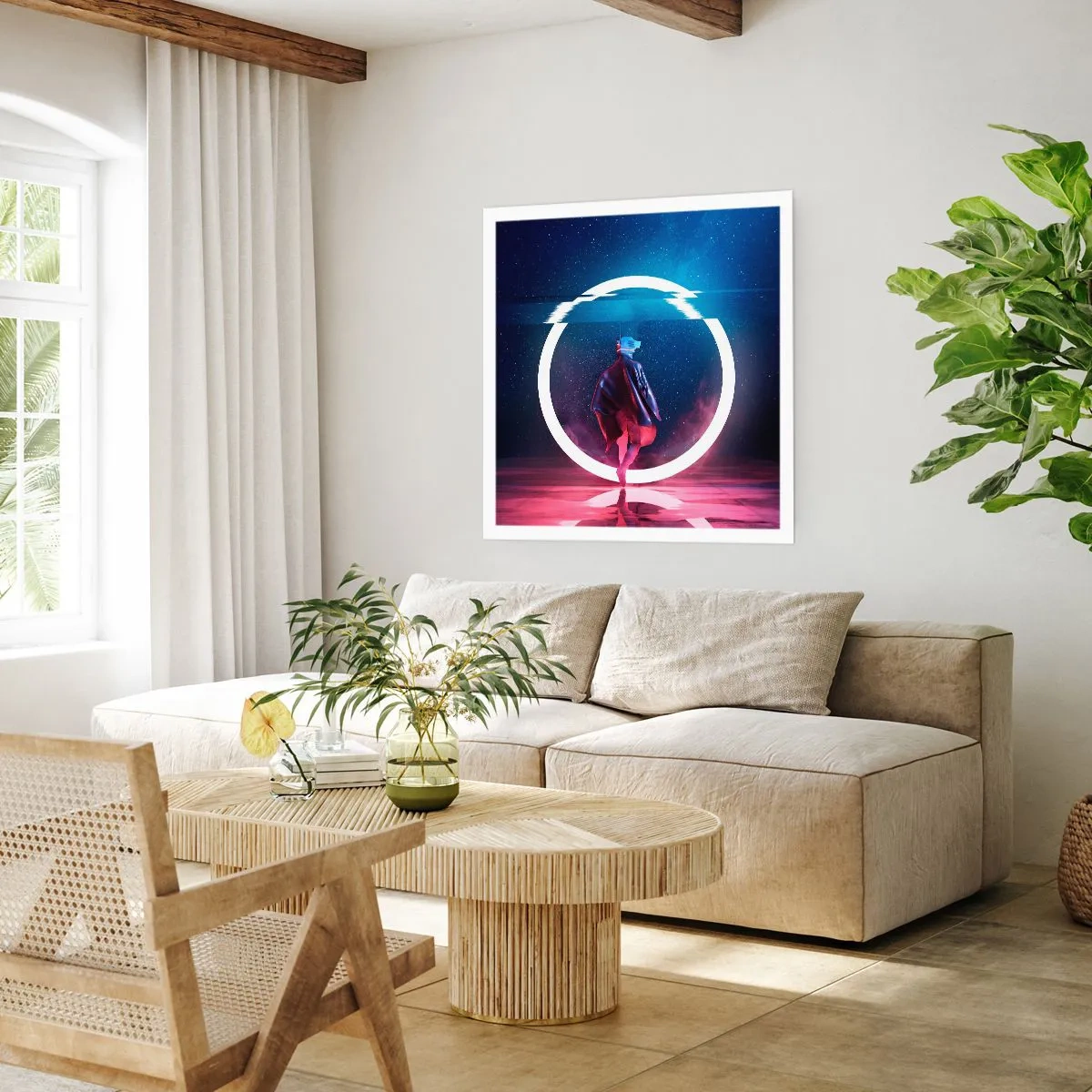 Affiche - Poster - Entre deux mondes - 60x60 cm