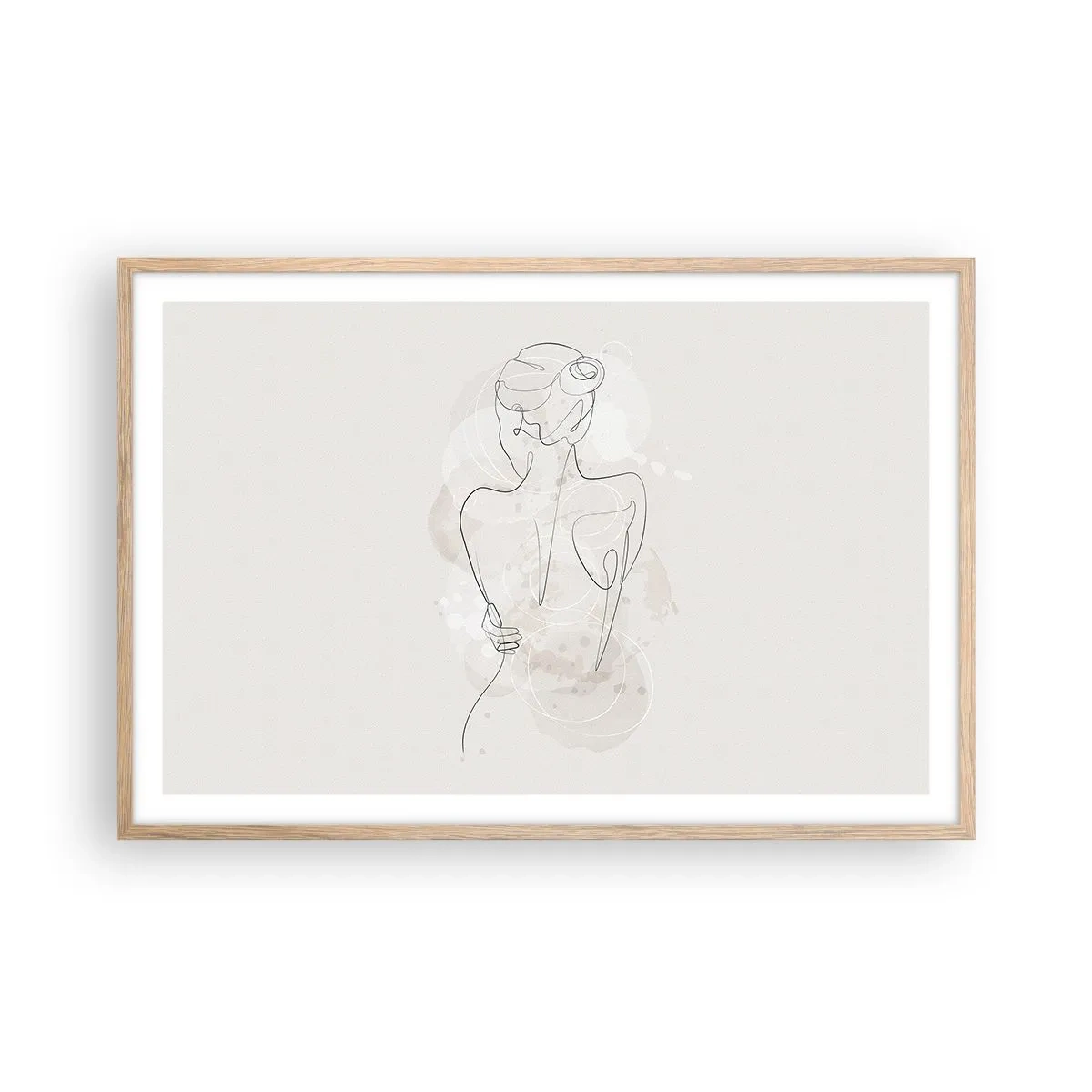 Affiche dans un chêne clair - Poster - Comme un instrument sensible - 91x61 cm