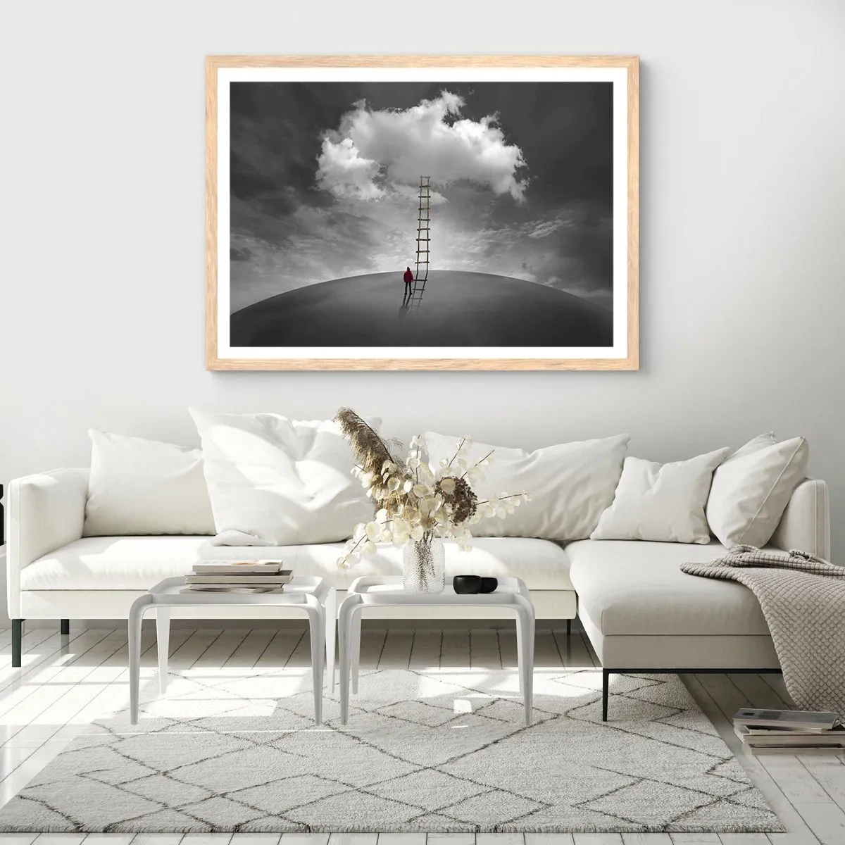 Affiche dans un chêne clair - Poster - Tout est possible - 100x70 cm