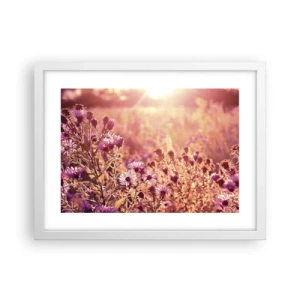 Affiche dans un cadre blanc - Poster - Avant que l'été ne parte - 40x30 cm