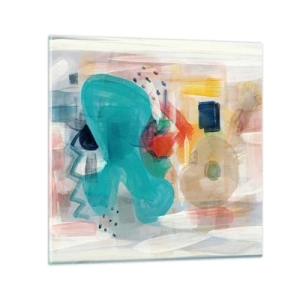 Impression sur verre - Image sur verre - Jeu de couleurs - 30x30 cm