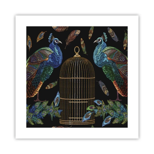 Affiche - Poster - En robes royales - 40x40 cm