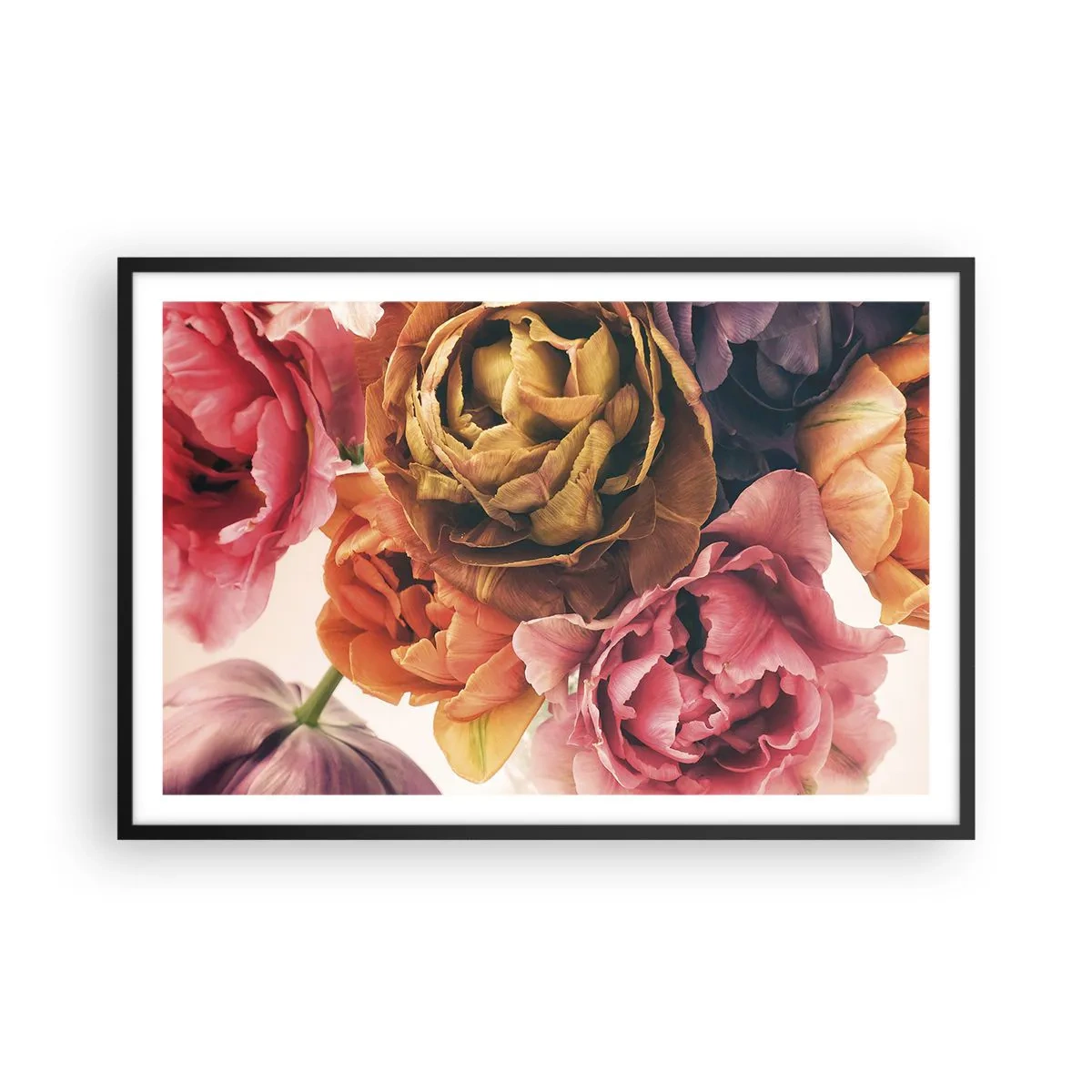 Affiche dans un cadre noir - Poster - La fête de la vie - 91x61 cm