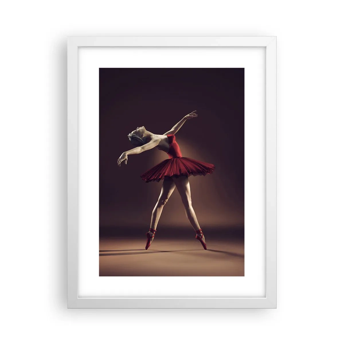 Affiche dans un cadre blanc - Poster - Une danseuse étoile - 30x40 cm