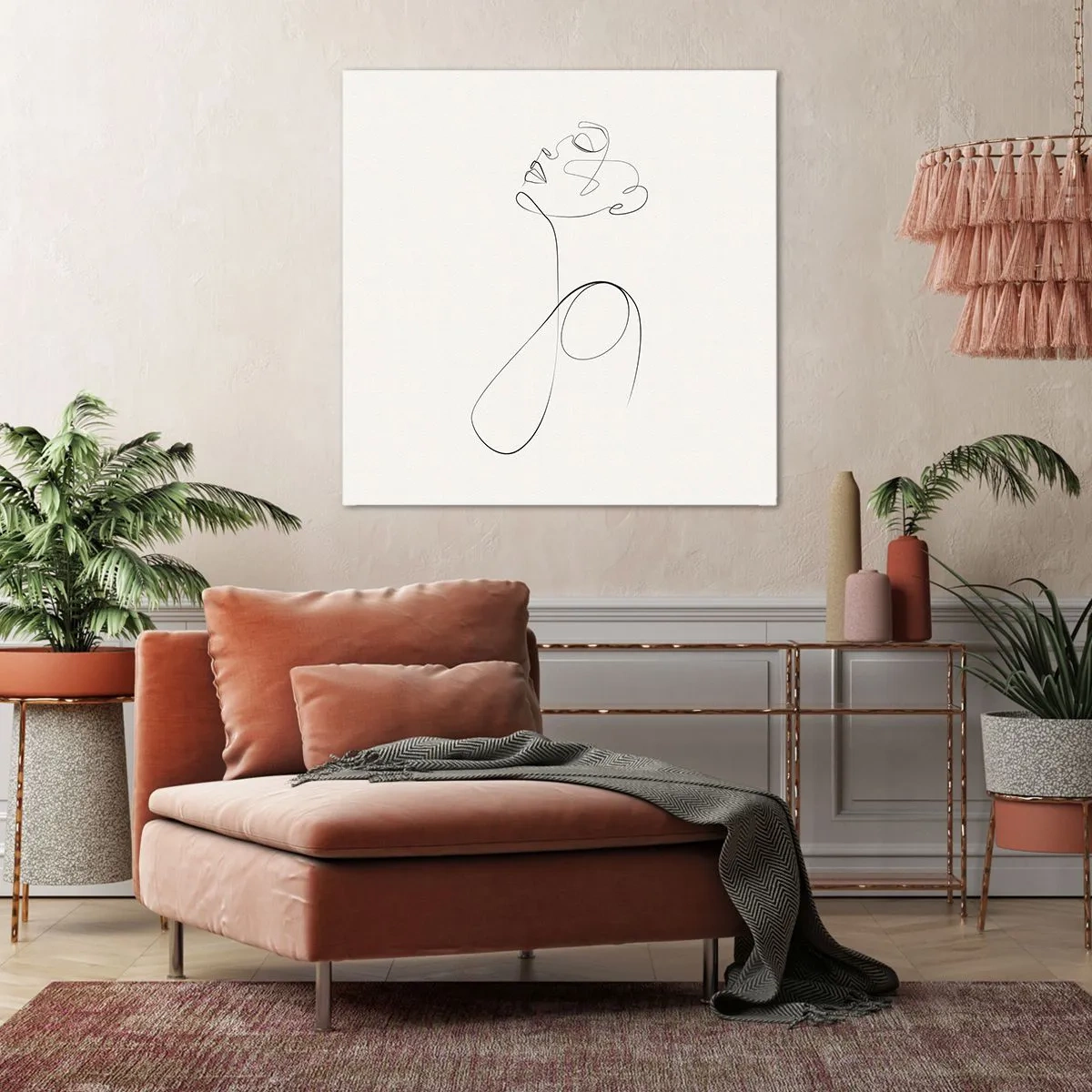 Impression sur toile - Image sur toile - En boucle dans les rêves - 50x50 cm