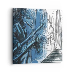 Impression sur toile - Image sur toile - Rhapsodie urbaine - 30x30 cm
