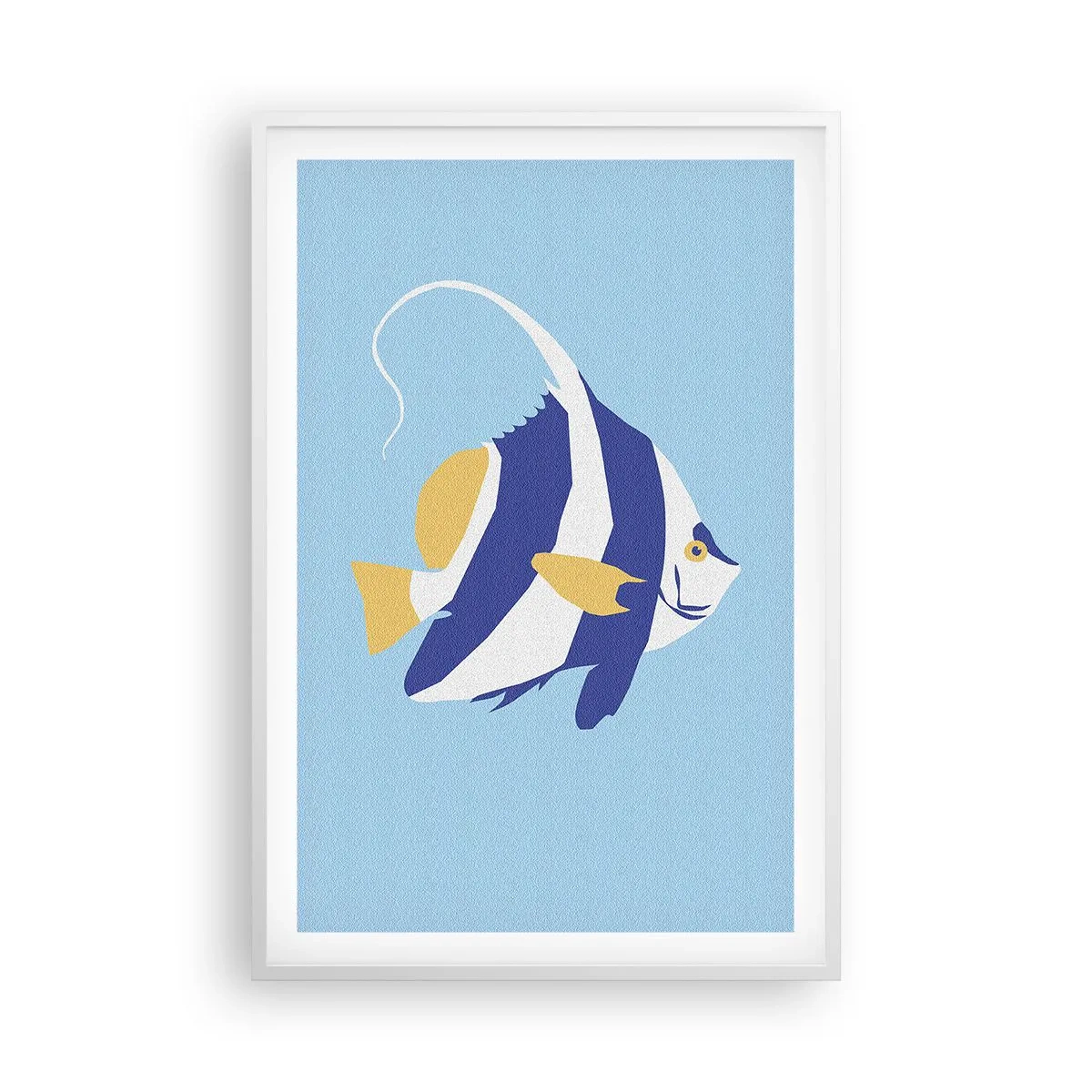 Affiche dans un cadre blanc - Poster - Miss eaux tropicales - 61x91 cm