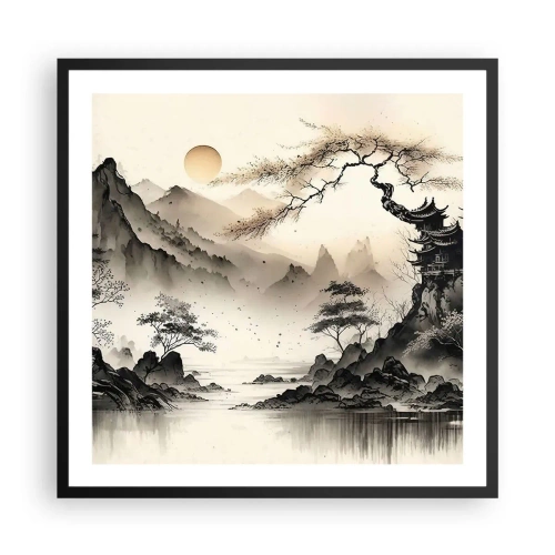 Affiche dans un cadre noir - Poster - Le charme unique de l'Orient - 60x60 cm