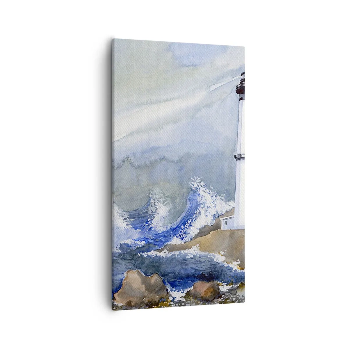 Impression sur toile - Image sur toile - Contre l'obscurité et la tempête - 55x100 cm