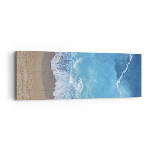 Impression sur toile - Image sur toile - La force du bleu - 90x30 cm