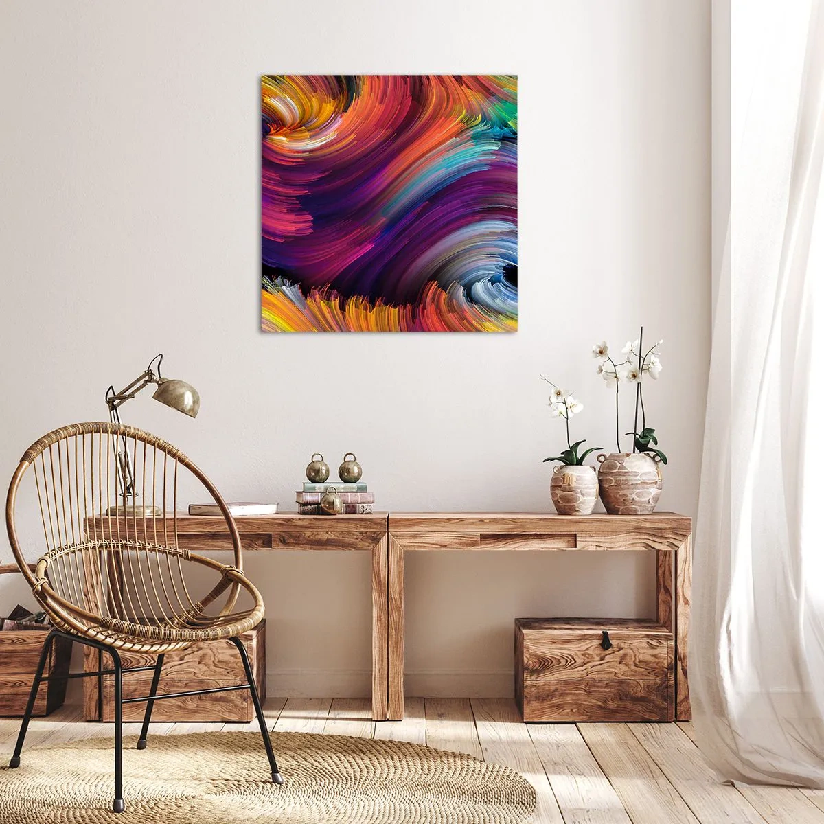 Impression sur toile - Image sur toile - Le début d'un nouveau monde - 40x40 cm