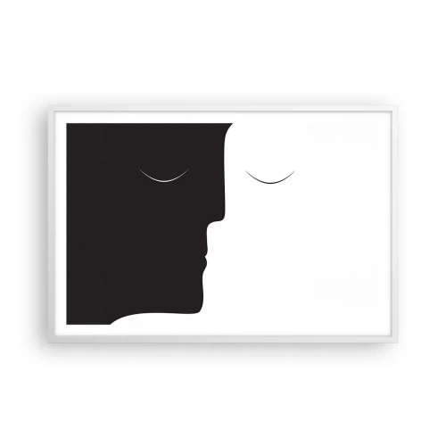 Affiche dans un cadre blanc - Poster - Unité des contraires - 91x61 cm