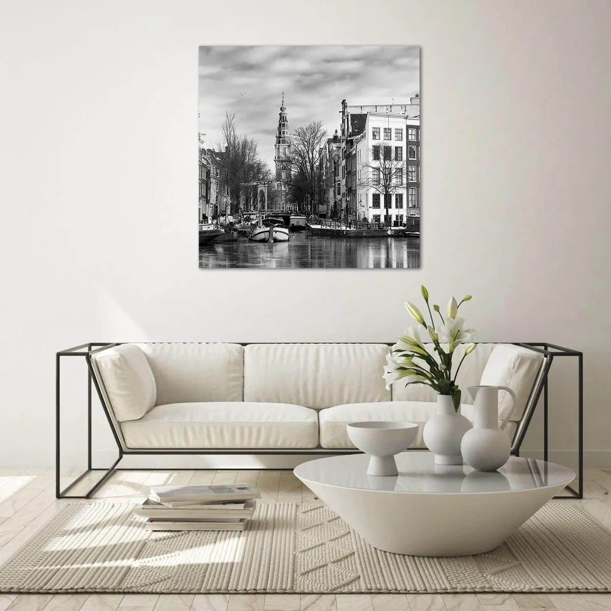 Impression sur verre - Image sur verre - Climat d'Amsterdam - 30x30 cm