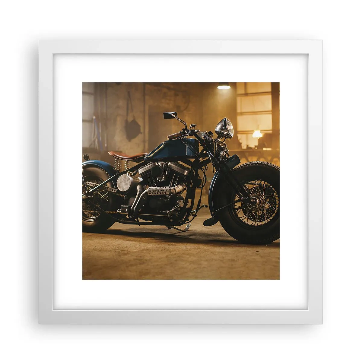 Affiche dans un cadre blanc - Poster - Je peux tout - 30x30 cm