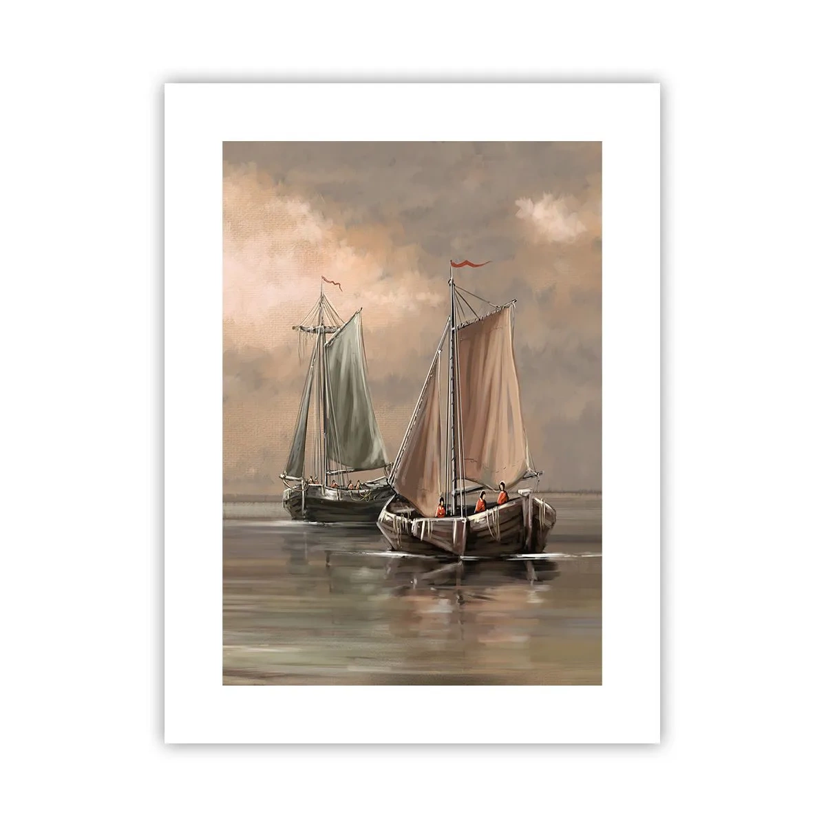 Affiche - Poster - Le retour des marins - 30x40 cm